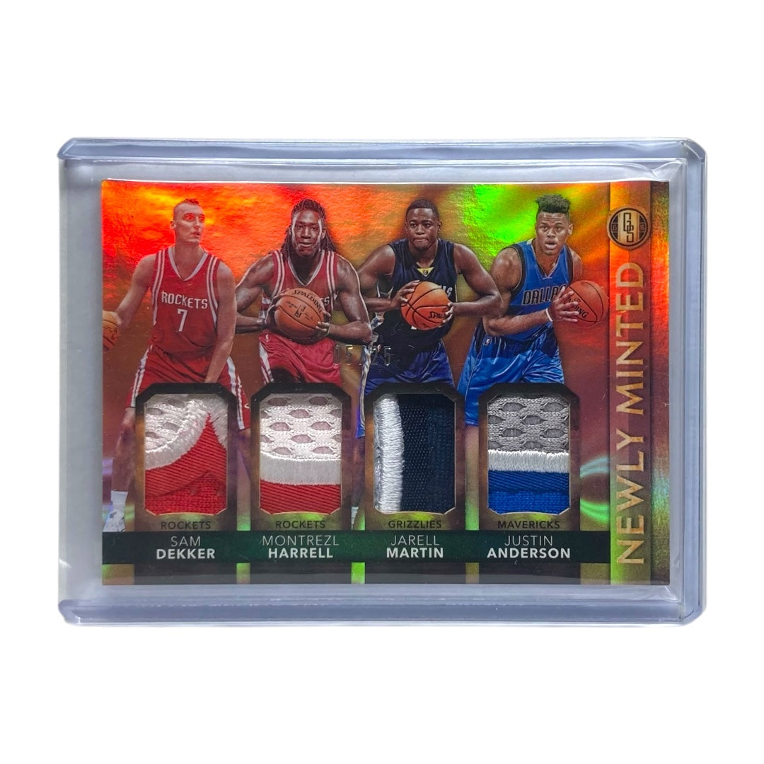 PANINI NBAカード GOLD STANDARD SAM DEKKER MONTREZL HARRELL JARELL MARTIN JUSTIN ANDERSON ROCKETS GRIZZLIES MAVERICKS /25 #10 中古 IT2