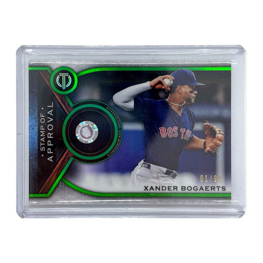 TOPPS MLBカード TRIBUTE XANDER BOGAERTS BOSTON RED SOX 81/99 #SOA-XB 中古 IT1