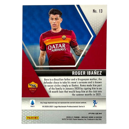 PANINI サッカーカード MOSAIC SERIE A PRIZM ROGER IBANEZ ROMA #13 中古 IT2