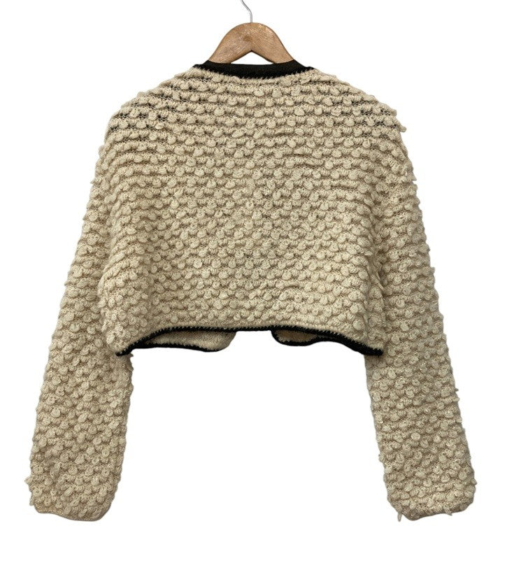 GRACE CONTINENTAL グレースコンチネンタル ループニットジャケット 【キナリ/36】 中古 D4