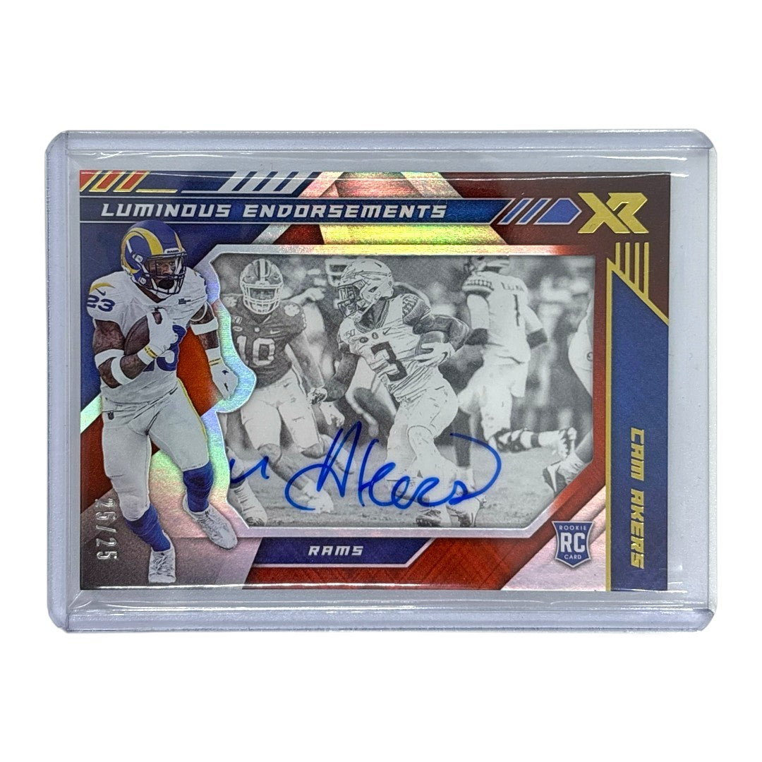 PANINI NFLカード Xr CAM AKERS LOS ANGELES RAMS 25/25 #LE-CA 中古 IT1