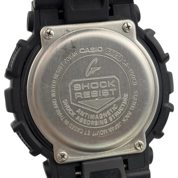 CASIO カシオ 腕時計 ジーショック GA-100CB-1AJF クオーツ ブラック ブルー 迷彩 G-SHOCK メンズ デジタル アナログ 中古 W４