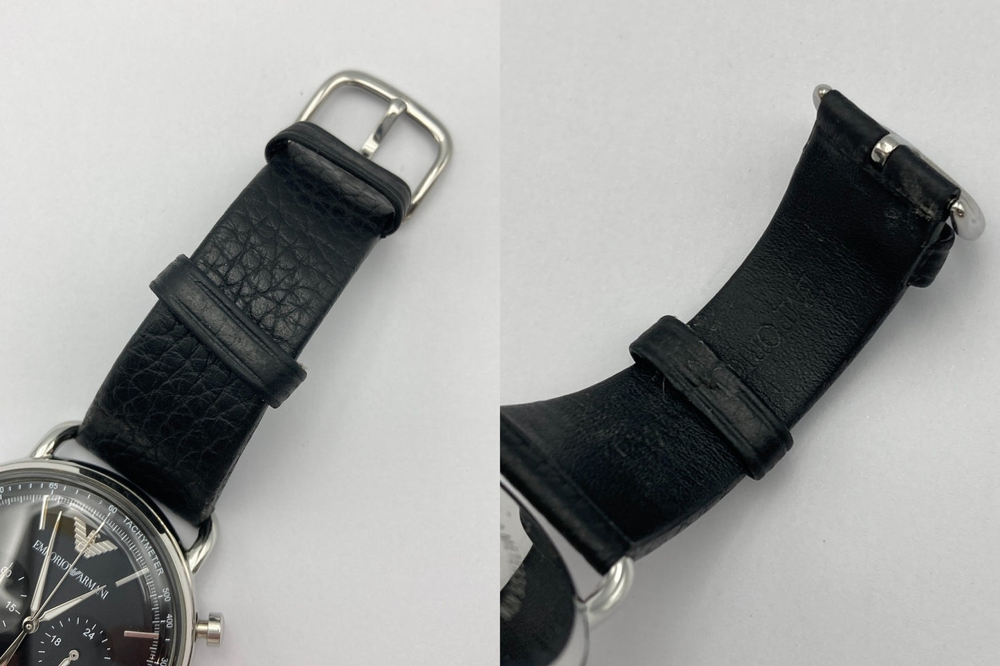 EMPORIO ARMANI エンポリオアルマーニ アビエーター クロノグラフ 腕時計 クオーツ AR11143 中古 D4