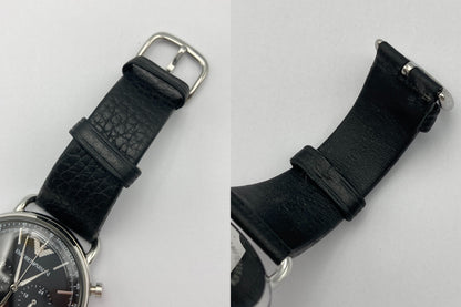 EMPORIO ARMANI エンポリオアルマーニ アビエーター クロノグラフ 腕時計 クオーツ AR11143 中古 D4