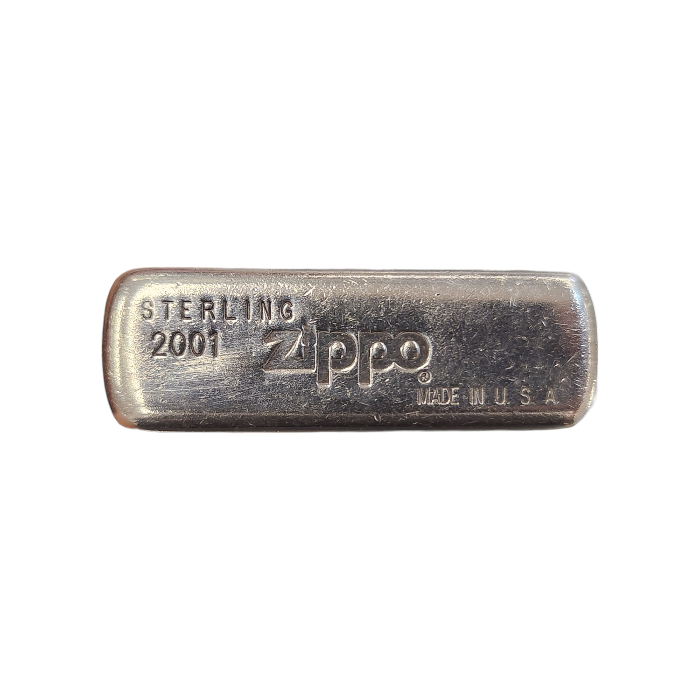 ZIPPO ジッポー STERLING オイルライター 2001 スターリングシルバー SV925 喫煙具 USA アメリカ製 中古 T1