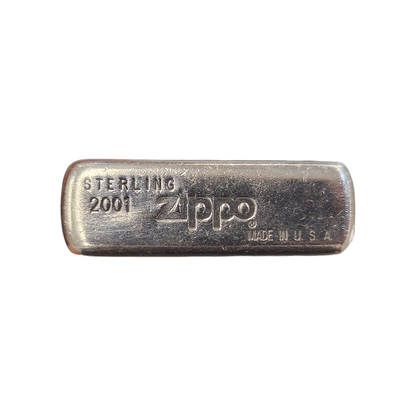 ZIPPO ジッポー STERLING オイルライター 2001 スターリングシルバー SV925 喫煙具 USA アメリカ製 中古 T1