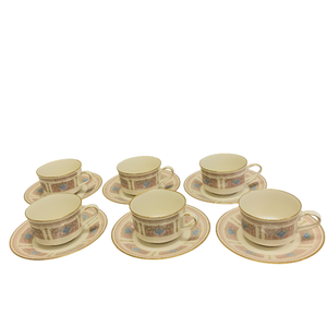 未使用品 Noritake ノリタケ カップ＆ソーサー 6客 セット 洋食器 オールド 希少 中古 W1