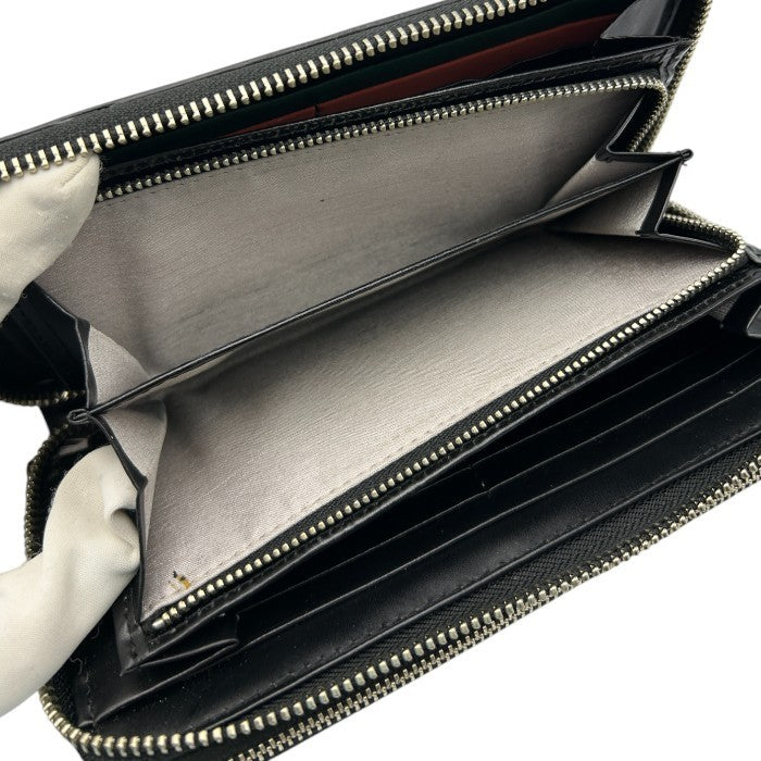 is/it イズイット レザー 長財布 メンズ レディース 大容量 ラウンドファスナー ダブルファスナー 中古 W４