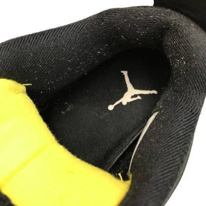 NIKE AIR JORDAN 4 RETRO THUNDER エアジョーダン 4 レトロ サンダー スニーカー メンズ ローカット 2023年 ブラック/イエロー 26cm DH6927-017 中古 T1