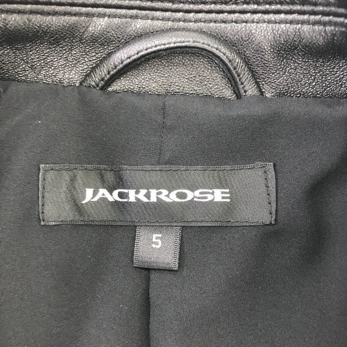 未使用品 JACKROSE ジャックローズ 羊革 ジャケット 5(XL) レディース 秋 冬 春 かわいい ライダース 中古 KW1