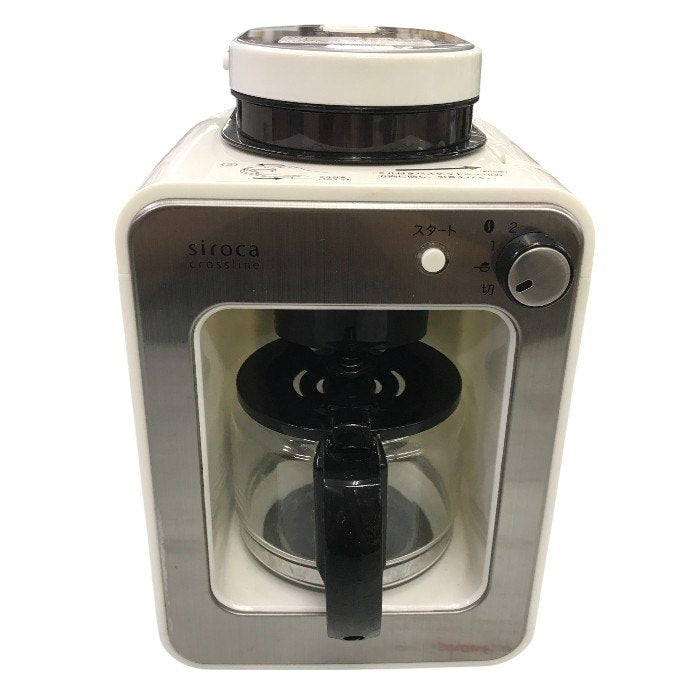 siroca シロカ crossline 全自動コーヒーメーカー ホワイト SC-A112LX 中古 Y1
