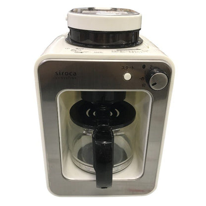 siroca シロカ crossline 全自動コーヒーメーカー ホワイト SC-A112LX 中古 Y1