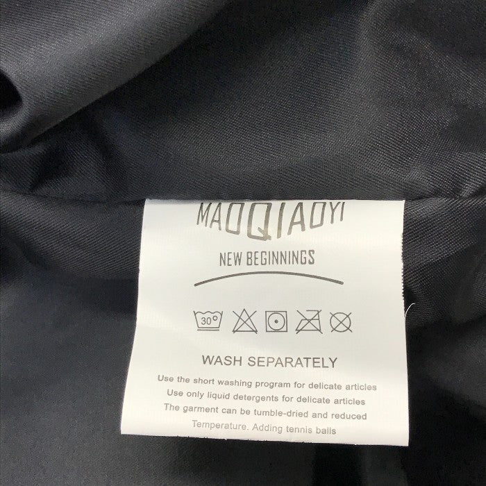 MAOQIAOYI レザージャケット メンズ 秋冬 フェイクレザー ブラック XLサイズ 中古 MK1