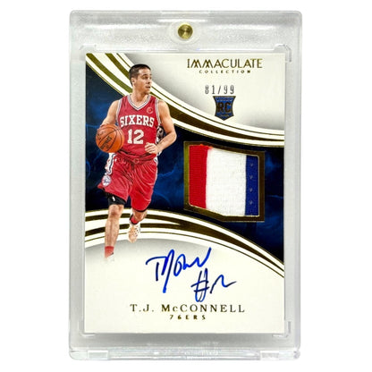 PANINI NBAカード IMMACULATE COLLECTION T.J. McCONNELL 76ERS /99 #150 中古 IT1