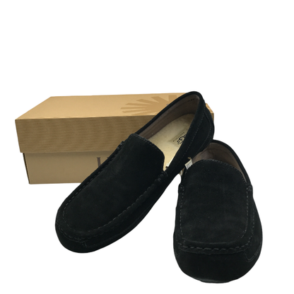 UGG アグ モカシン 27cm ブラック 1003419 メンズ 天然皮革 スエード 秋 冬 中古 KW1