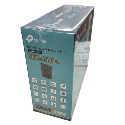TP-Link WiFi ルーター 4804 + 1148Mbps Wi-Fi 6 AX6000 2.5Gbps WAN/LANポートx1 縦型 IPv6 IPoE VPN OneMesh対応 Archer AX80/A 中古 Y1