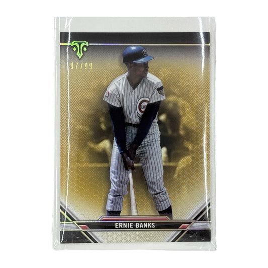 TOPPS MLBカード TRIPLE THREADS ERNIE BANKS CHICAGO CUBS 97/99 #43 中古 IT1
