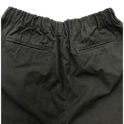 かぐれ kagure クロップドパンツ レディース コットン 9分丈 コクーンシルエット ワイド シンプル 無地 ブラック フリーサイズ GA36-24M005 中古 T1