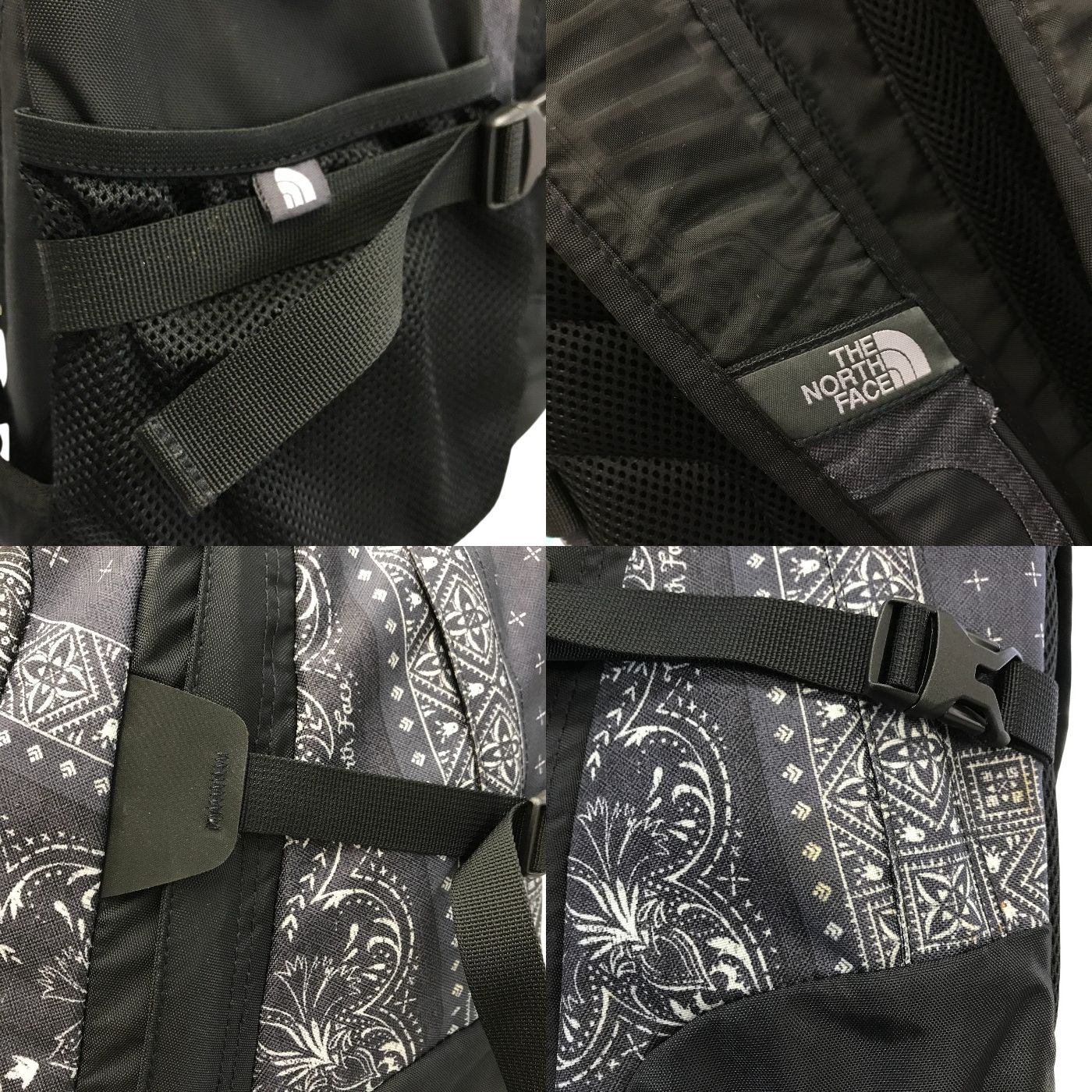 THE NORTH FACE ザノースフェイス ホットショット バックパック ユニセックス ペイズリー柄 HOT SHOT リュック グレー/ブラック NM72006 中古 T1