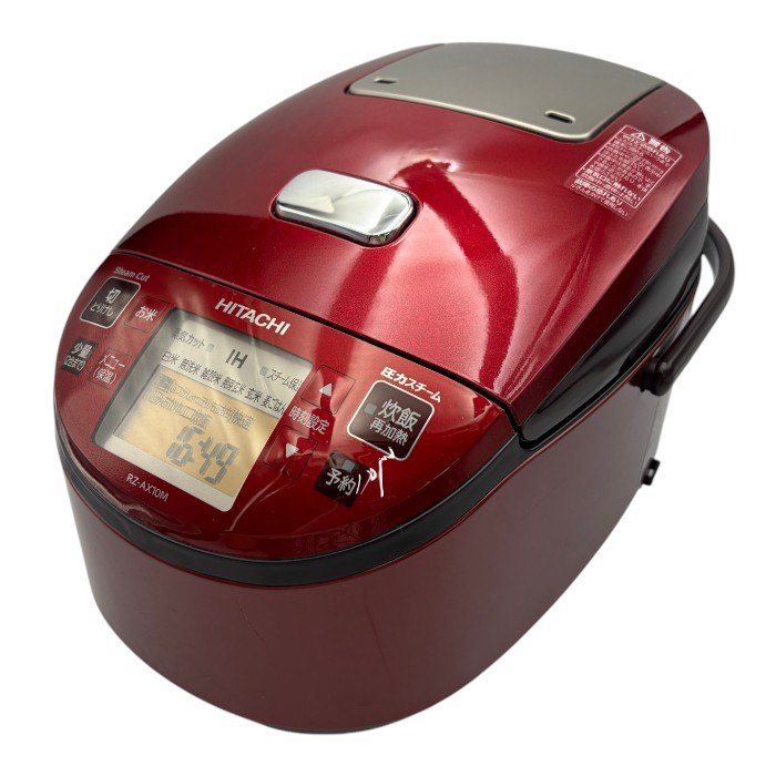 HITACHI 日立 IHジャー 炊飯器 RZ-AX10M 5.5合炊き ヒタチ キッチン家電 家電製品 メタリックレッド 中古 W４