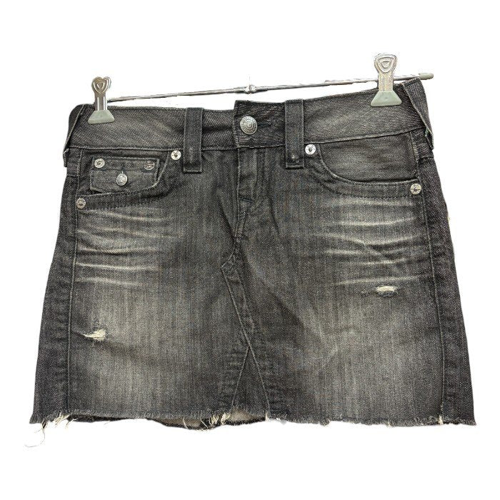 TRUE RELIGION トゥルーレリジョン デニム ミニスカート 26 レディース スカート ボトムス y2k 平成レトロ 中古 W４