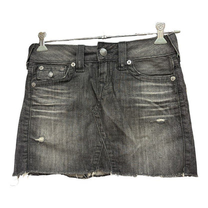 TRUE RELIGION トゥルーレリジョン デニム ミニスカート 26 レディース スカート ボトムス y2k 平成レトロ 中古 W４
