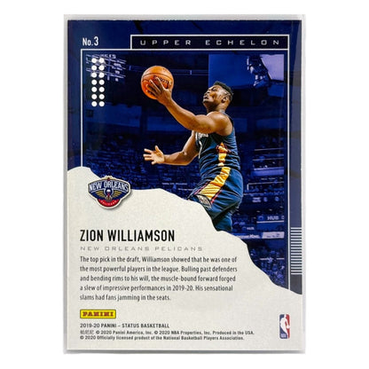 PANINI NBAカード STATUS ZION WILLIAMSON NEW ORLEANS PELICANS #3 中古 IT1