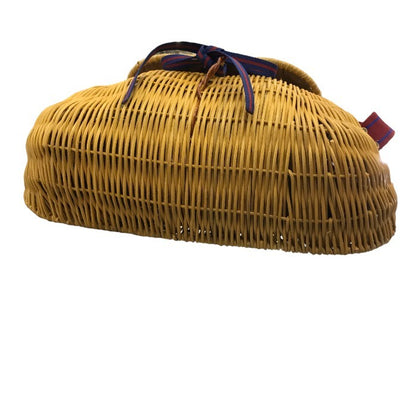 SOFIE DHOORE ソフィードール  ショルダーバッグ レディース 夏 カゴ ベージュ ラタンショルダー リボン バイカラー 中古 M1