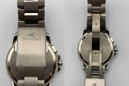 CASIO カシオ OCEANUS オシアナス 3hands model スマートアクセス搭載 腕時計 OCW-T150-2AJF 中古 D4