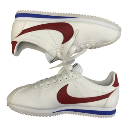 NIKE ナイキ CLASSIC CORTEZ LEATHER スニーカー レディース ローカット レザー コルテッツ ホワイト/レッド 23.5cm 807471-103 中古 T1