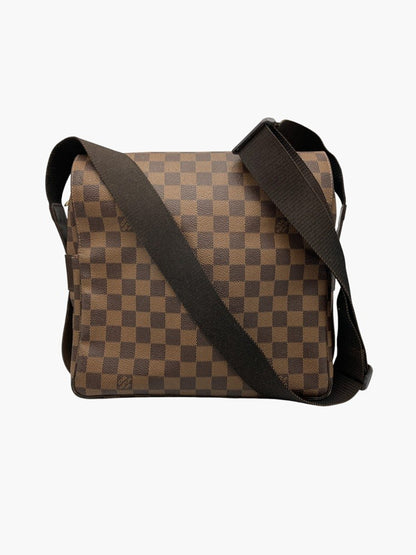 LOUIS VUITTON ルイヴィトン ダミエ エベヌ ナヴィグリオ ショルダーバッグ N45255 中古 D4