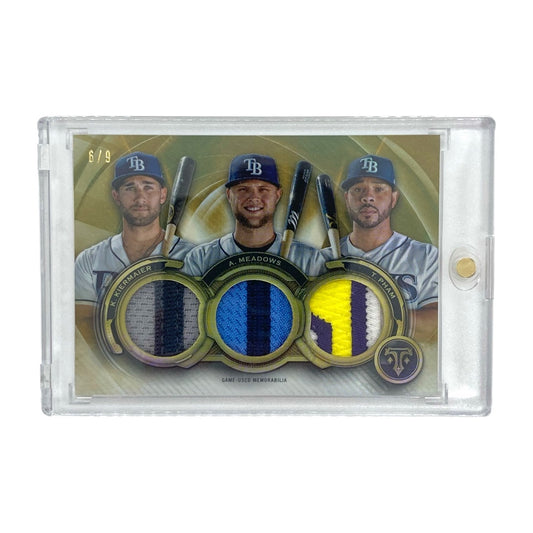 TOPPS MLBカード TRIPLE THREADS KEVIN KIERMAIER AUSTIN MEADOWS TOMMY PHAM RAYS 6/9 #RCC-KMP 中古 IT2