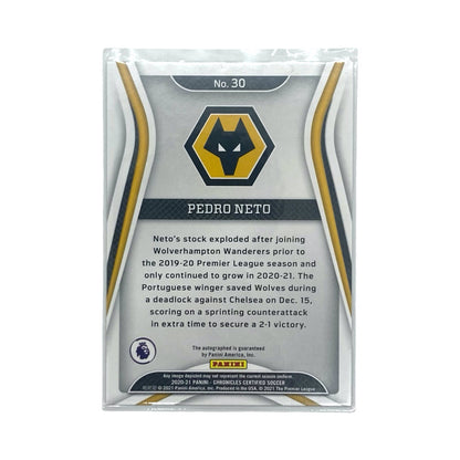 PANINI サッカーカード CHRONICLES CERTIFIED PEDRO NETO WOLVERHAMPTON WANDERERS 22/47 #30 中古 IT1