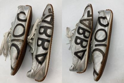 DOLCE＆GABBANA ドルチェ＆ガッバーナ メッシュレザー スニーカー サイズ38 中古 D4