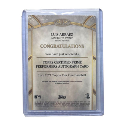 TOPPS MLBカード TIER 1 LUIS ARRAEZ MINNESOTA TWINS /300 #PPA-LAR 中古 IT2