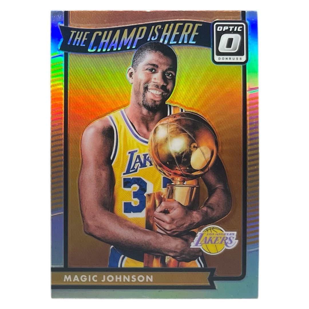 PANINI NBAカード DONRUSS OPTIC PRIZM MAGIC JOHNSON LAKERS #15 中古 IT2