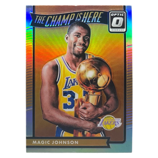 PANINI NBAカード DONRUSS OPTIC PRIZM MAGIC JOHNSON LAKERS #15 中古 IT2