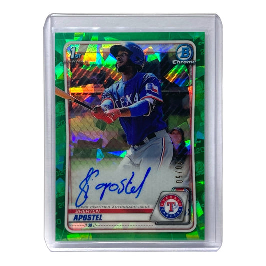 TOPPS MLBカード BOWMAN CHROME SHERTEN APOSTEL RANGERS 20/50 #BSPA-SA 中古 IT2