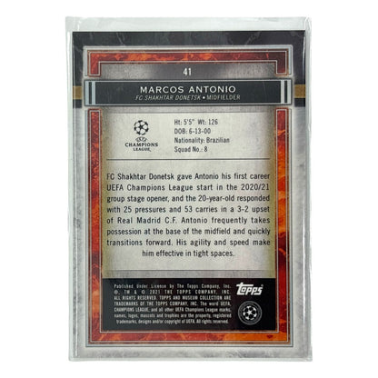 TOPPS サッカーカード MUSEUM COLLECTION MARCOS ANTONIO SHAKHTAR DONETSK /99 #41 中古 IT1
