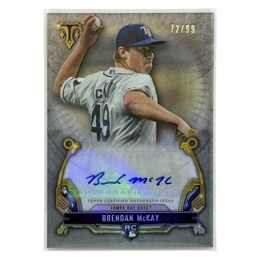 TOPPS MLBカード TRIPLE THREADS BRENDAN McKAY TAMPA BAY RAYS /99 #RAC-BM 中古 IT1