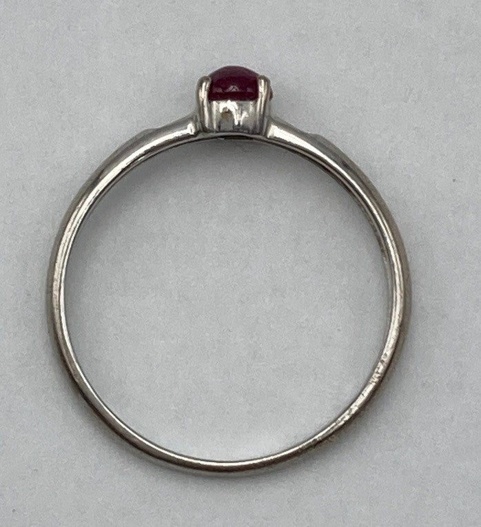 ジュエリーマキ PWG9 パラホワイトゴールド リング 5号 中古 D4