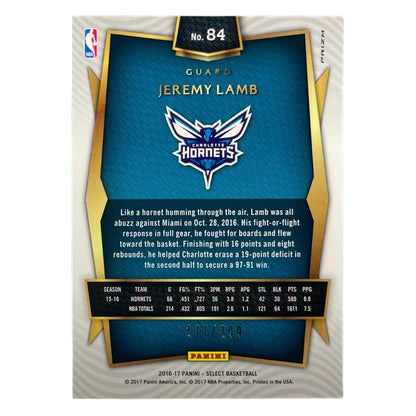 PANINI NBAカード SELECT PRIZM  JEREMY LAMB HORNETS /299 #84 中古 IT2