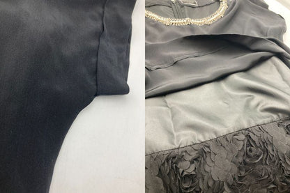 Diagram ダイアグラム コサージュヘムOP ビジュー ワンピース サイズ36 中古 D4