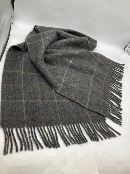 BURBERRY LONDON バーバリーロンドン カシミヤ100％ チェックマフラー 中古 D4