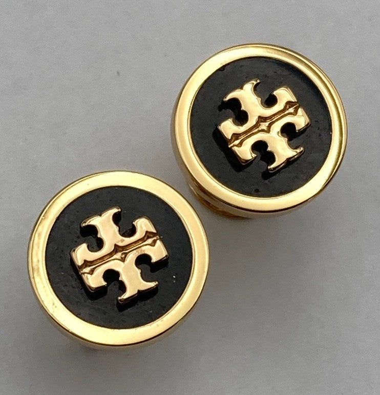 TORY BURCH トリーバーチ キラ エナメル サークルスタッドピアス 中古 D4