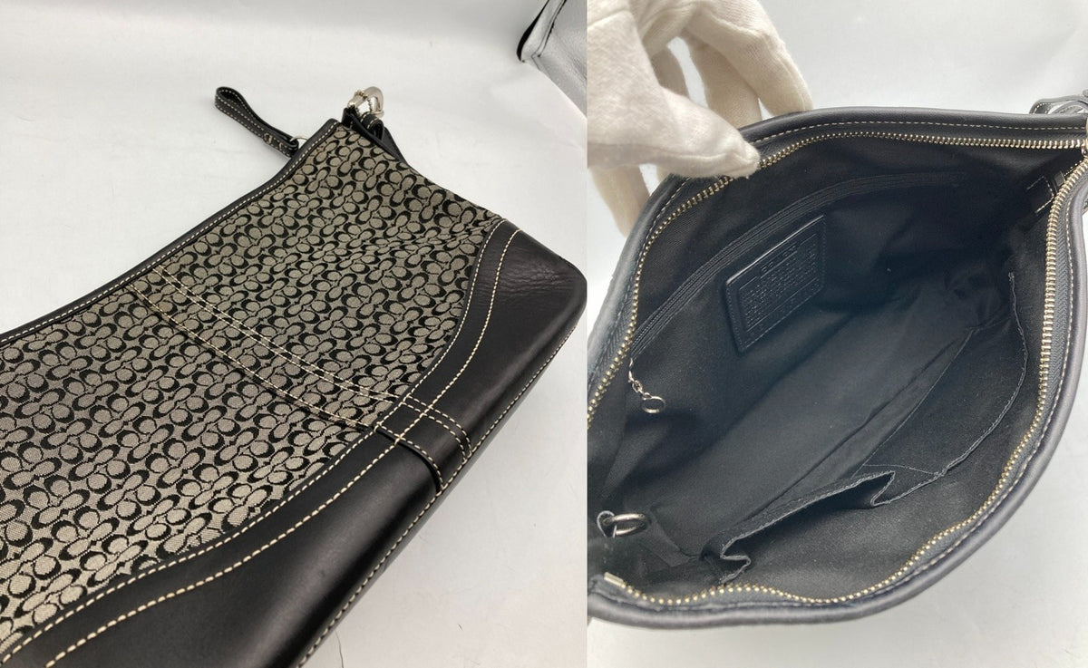 COACH コーチ ミニシグネチャー 2WAY ショルダーバッグ F10945 中古 D4