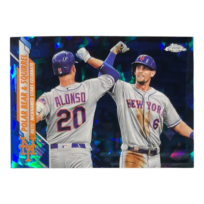TOPPS MLBカード CHROME PETE ALONSO JEFF MCNEIL NEW YORK METS #U-290 中古 IT2