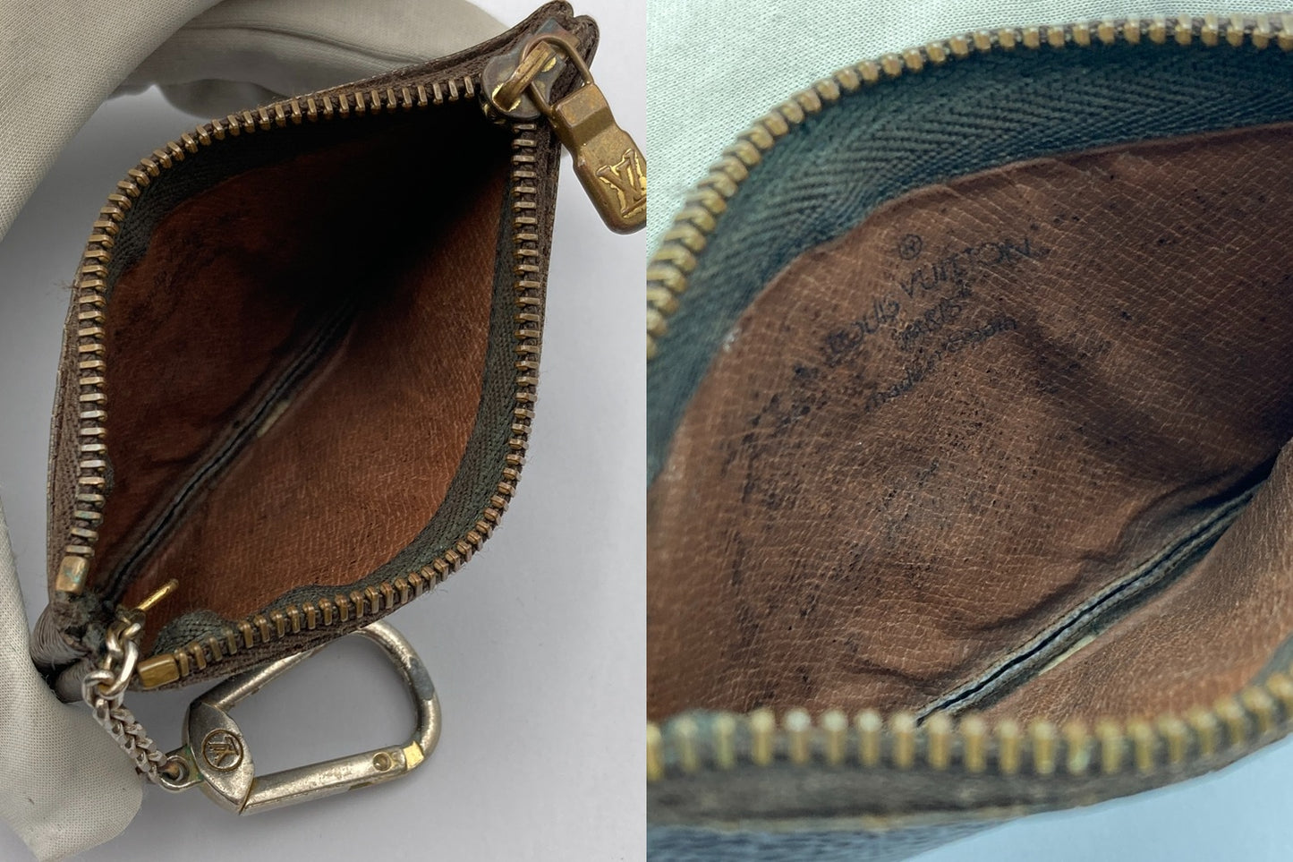 LOUIS VUITTON ルイヴィトン モノグラム ポシェット・クレ コインケース キーケース M62650 中古 D4