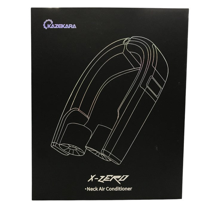 Kazekara・X-Zero ネッククーラー 冷却プレート ネックファン 全周ペルチェ6000mAh  首掛け扇風機 中古 Y1