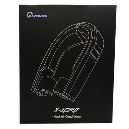 Kazekara・X-Zero ネッククーラー 冷却プレート ネックファン 全周ペルチェ6000mAh  首掛け扇風機 中古 Y1
